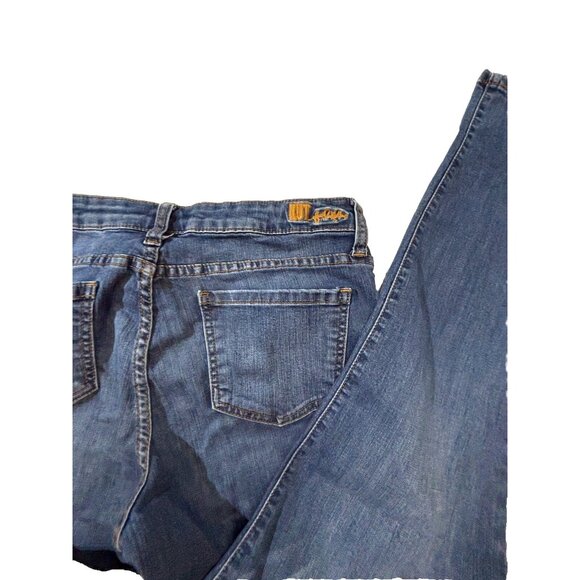 Kut from the Kloth Straight Leg Jeans Women’s Size 8 Whiskering - Picture 3 of 12